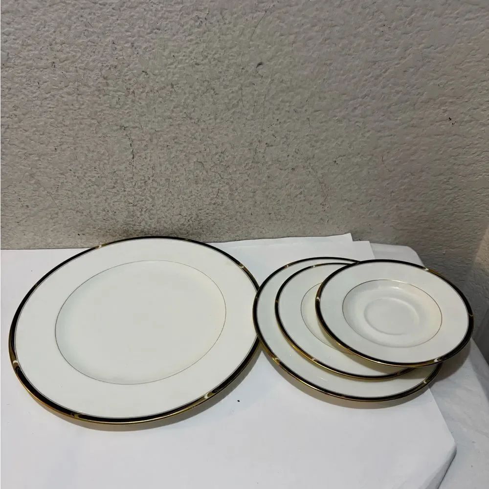 Vintage Mikasa Bone China "Academy" dinner , salad , appetizer Made In Japan.